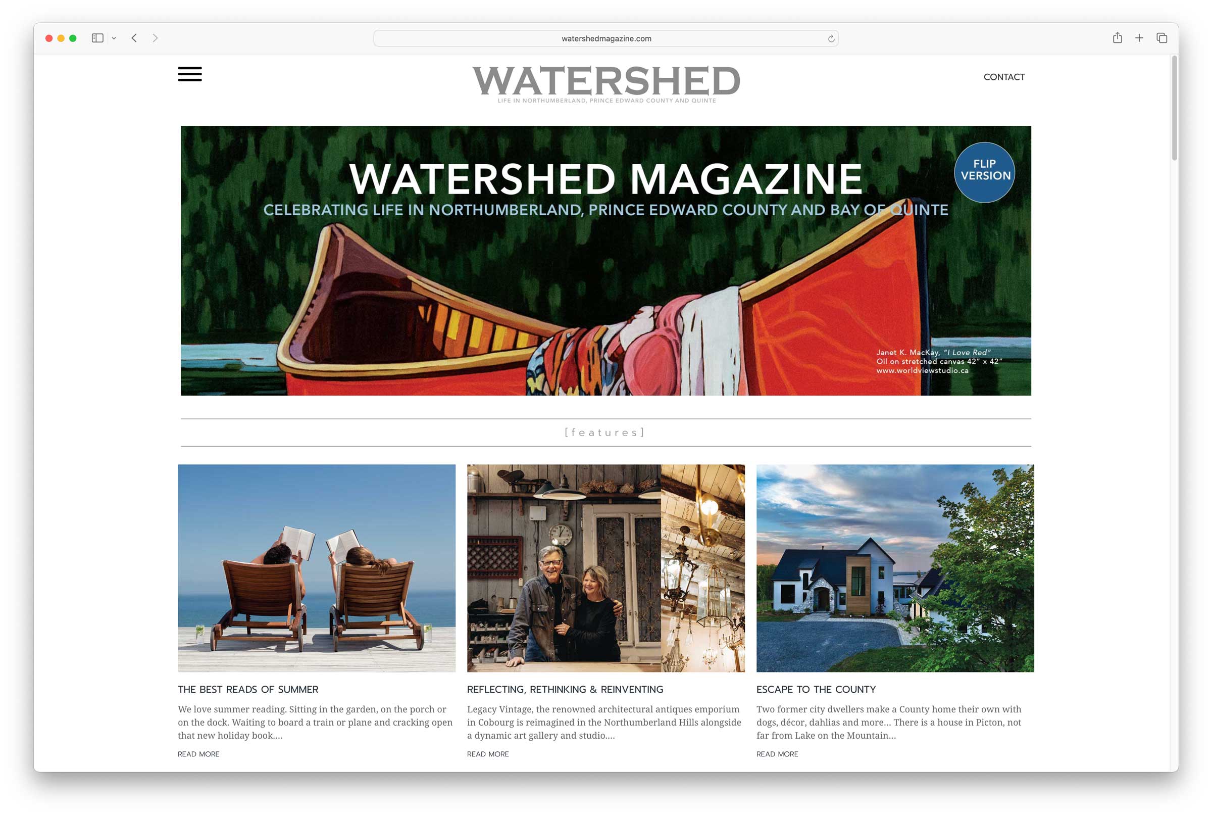 Watershed Magazine Website