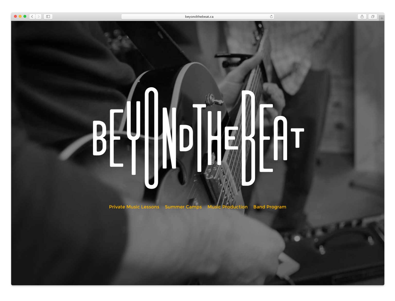 Beyond the Beat - Custom Wordpress Website