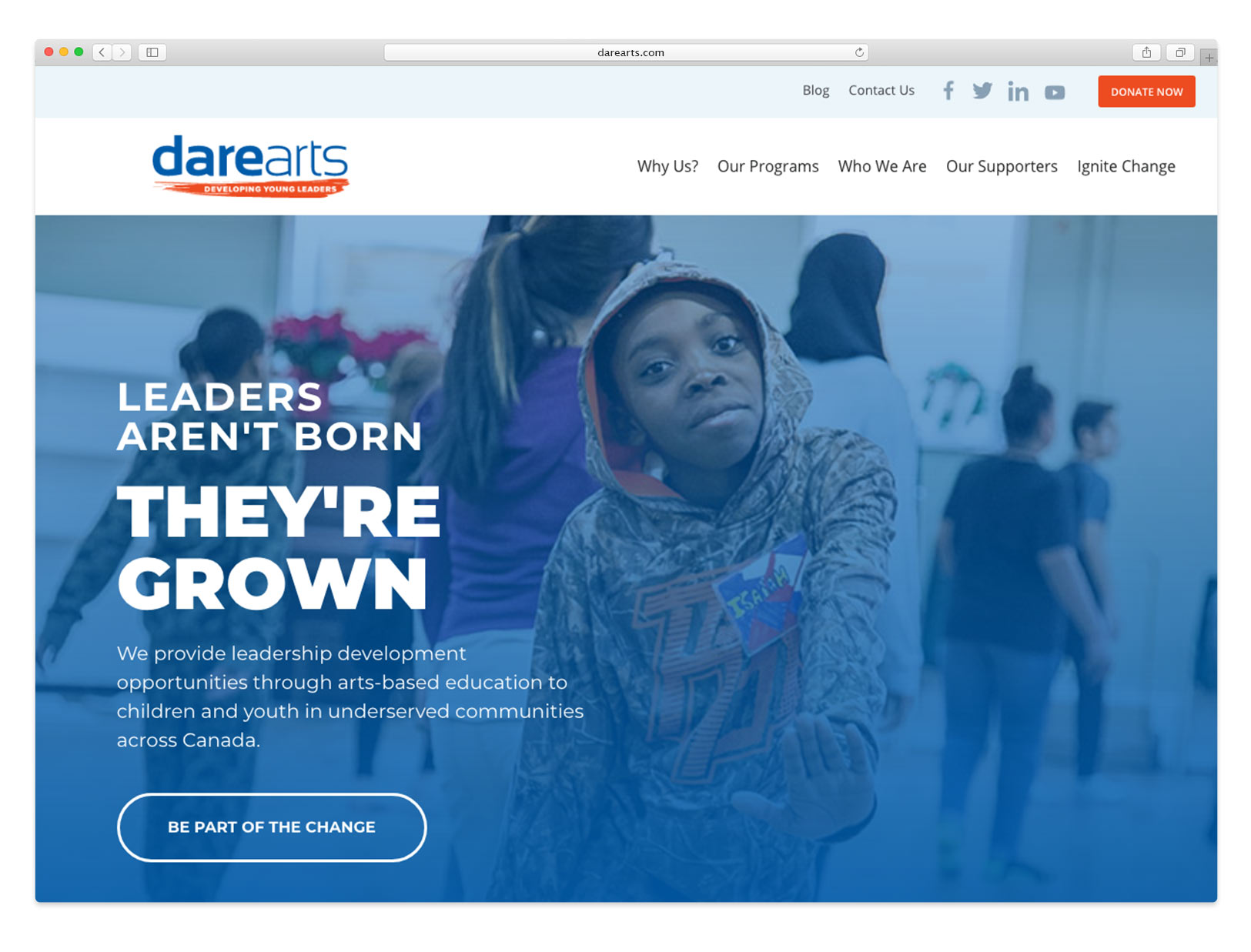 DAREarts  Website
