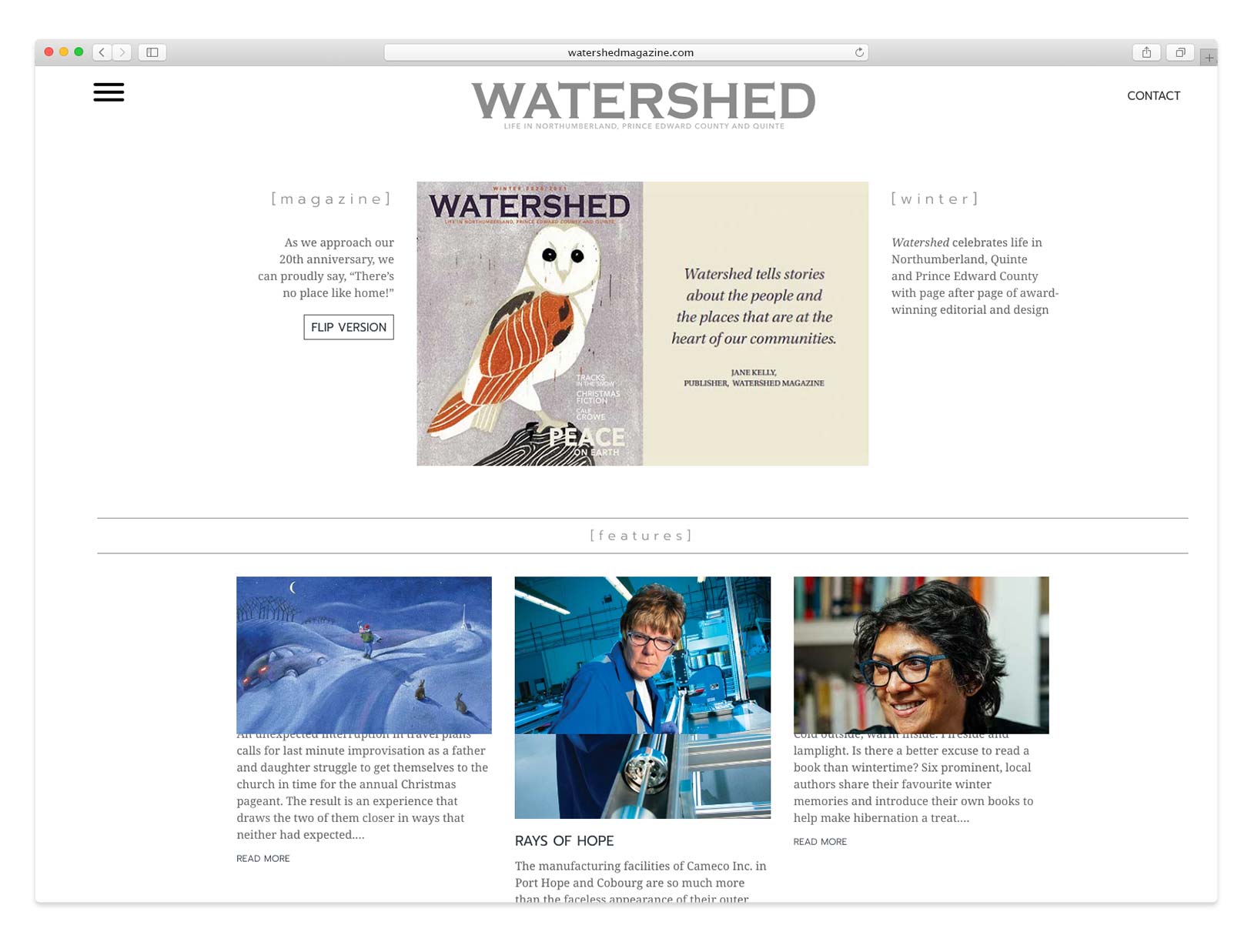 Watershed Magazine Website